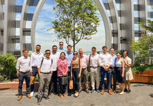 Professor Richard Green led students in his Real Estate Development course on a tour of Singapore. (Photo: Ravaut Benitez)