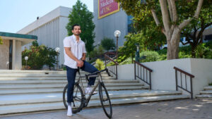 Sebouh J. Bazikian ’24, a student at the Keck School of Medicine of USC, was in high school when he started his journey into philanthropy. (Photo/Damon Casarez)