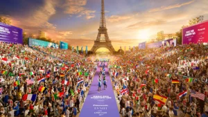 In its Olympic Charter, the International Olympic Committee maintains a strong position against the politicization of sport. But reality often intrudes. (Image/©Paris2024)