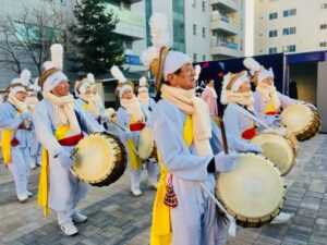 A cultural performance takes place at the Gangneung Danoje Festival.