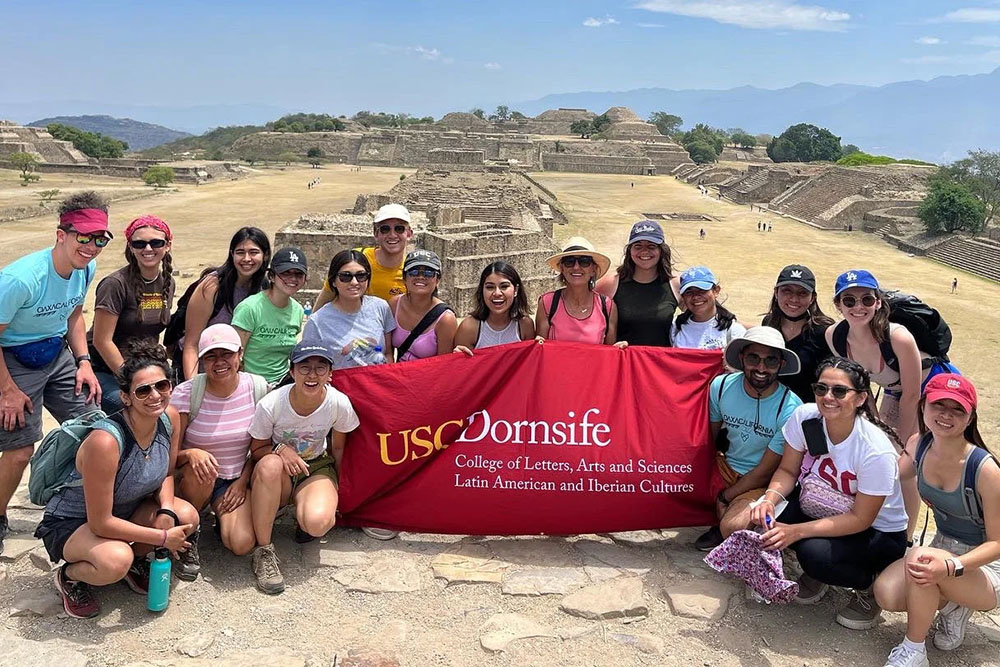 USC Dornsife students on Latin American and Iberian Cultures trip led by faculty